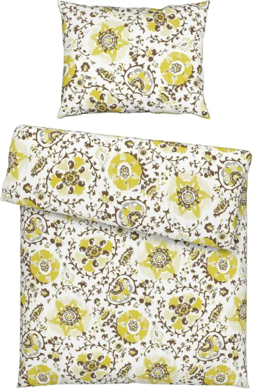 Bettwäsche Aisha in Gelb ca. 140x200cm