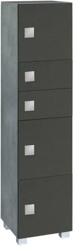 Midischrank 'Quadra' , dunkelgrau