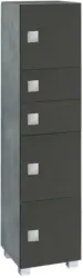 Midischrank 'Quadra' , dunkelgrau