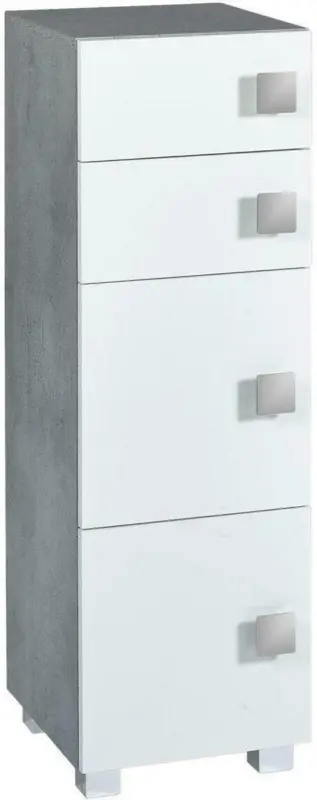 Unterschrank 'Quadra' , weiß