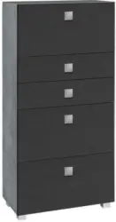 Midischrank 'Quadra' , dunkelgrau