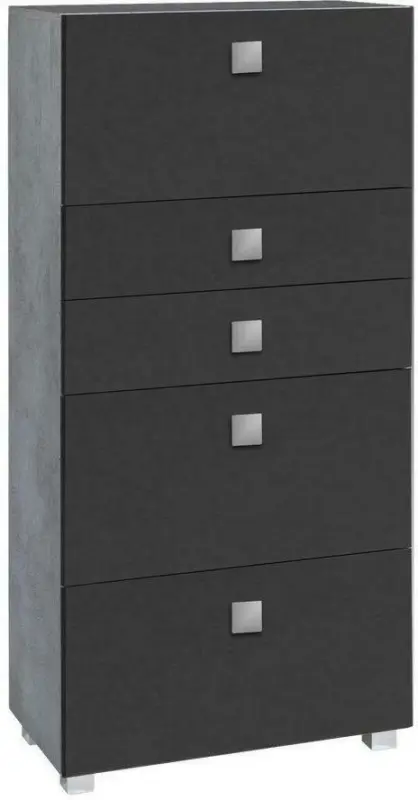 Midischrank 'Quadra' , dunkelgrau