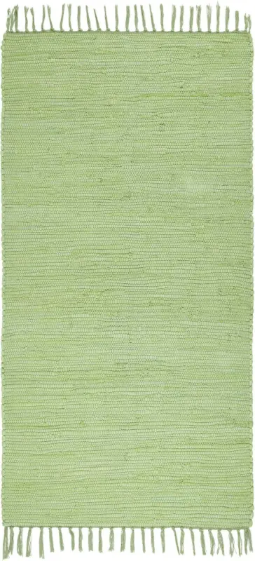 Fleckerlteppich Julia in Hellgrün ca. 70x130cm