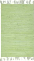 Fleckerlteppich Julia in Hellgrün ca. 60x90cm