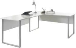 Eckschreibtisch in Hellgrau 'Office Lux'