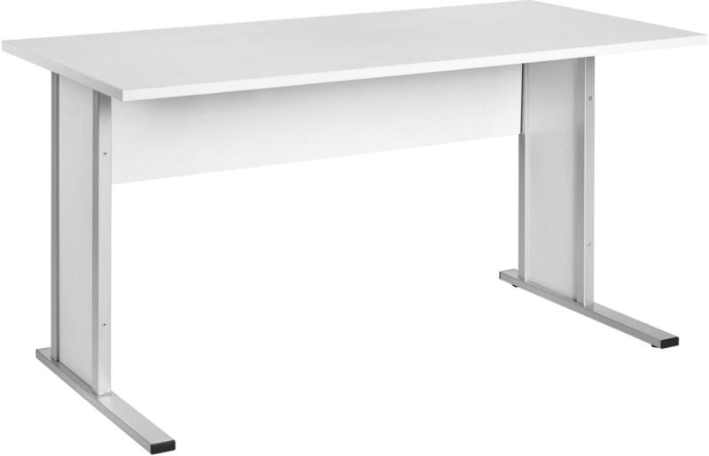 Schreibtisch 'Serie 4000' ca 140x65 cm , hellgrau