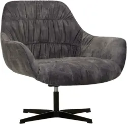 Sessel aus Samt in Grau