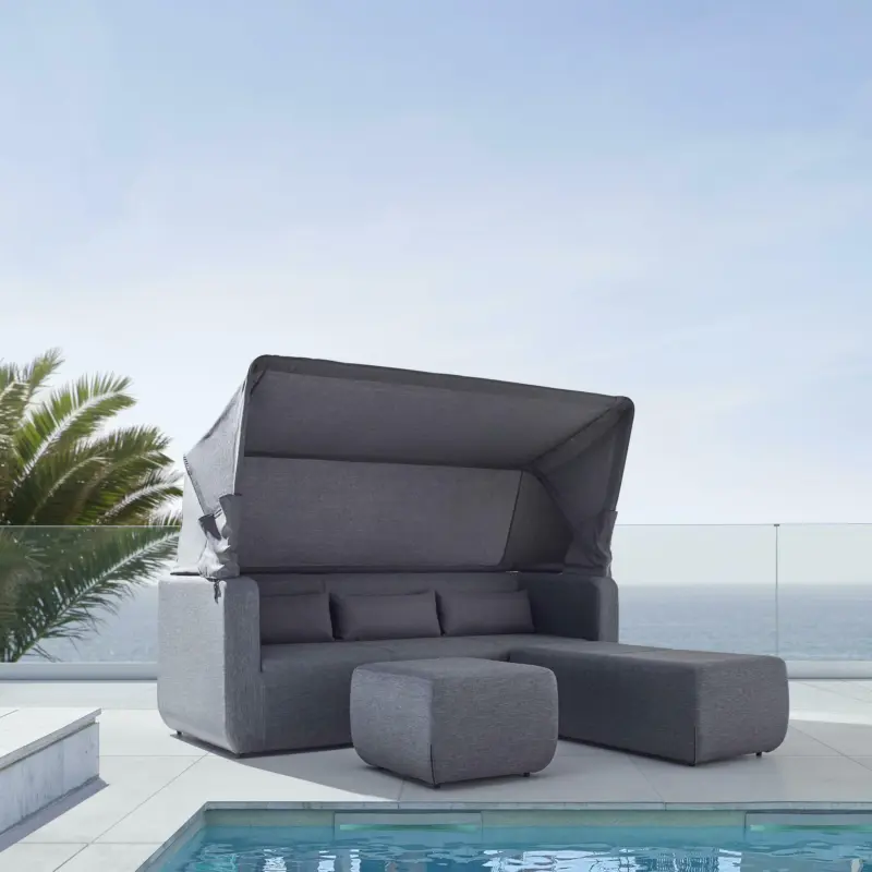 Sonneninsel 'Rovereto' inkl. Kissen, anthrazit