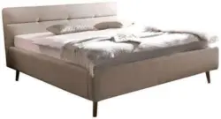 Polsterbett in Beige ca. 160x200cm