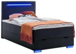 Boxspringbett in Schwarz ca. 140x200cm