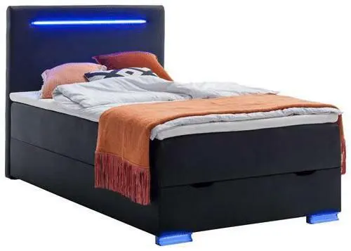 Boxspringbett in Schwarz ca. 140x200cm