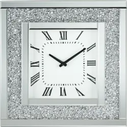 Wanduhr Diamant ca. 51x51x12cm