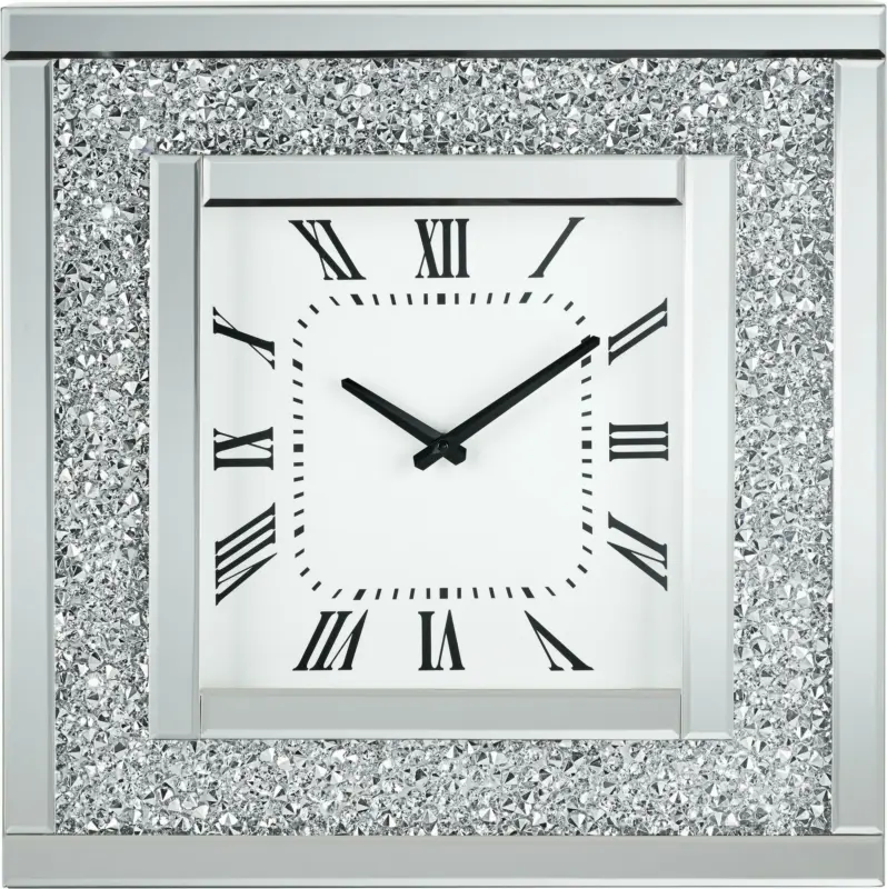 Wanduhr Diamant ca. 51x51x12cm