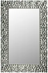 Wandspiegel Silberfarben, ca. 60x90cm