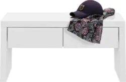 Garderobenbank in Wei&szlig;