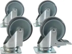 Möbelrollen aus Metall, 4er Set