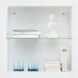 Wandregal Weiß Hochglanz