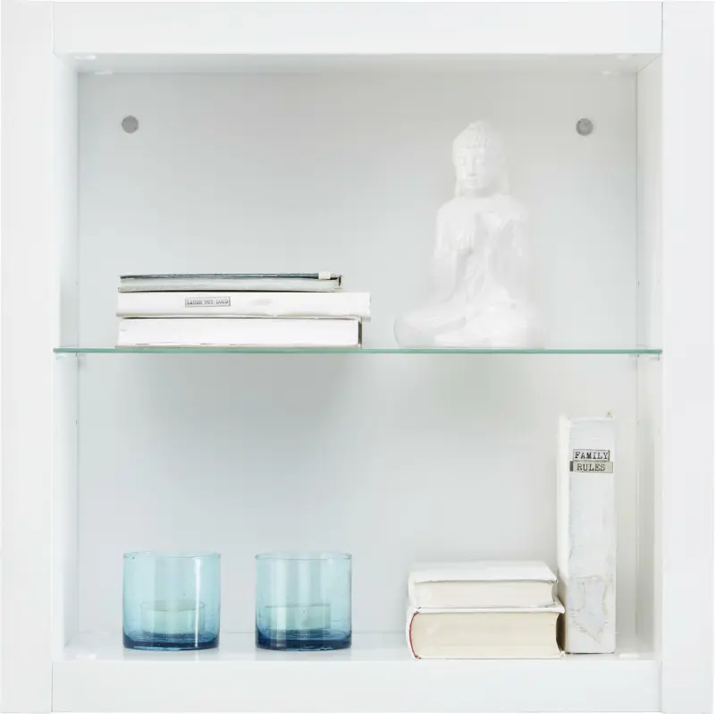 Wandregal Weiß Hochglanz