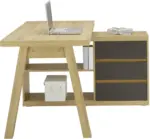 mömax Eckschreibtisch in Eichefarben