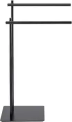 Handtuchhalter aus Metall in Schwarz