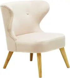 Kindersessel aus Samt in Rosa