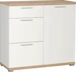mömax Kommode in Eiche/Weiß