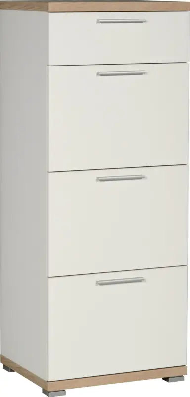 Kommode in Eichefarben/Weiß