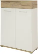 mömax Dornbirn - Ihr Trendmöbelhaus in Dornbirn Schuhschrank in Weiß/Eichefarben