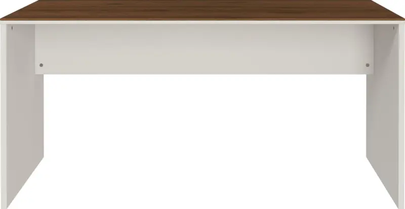 Schreibtisch in Nussbaumfarben/Kaschmir