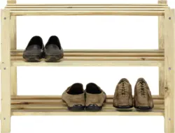 Schuhregal in Kieferfarben