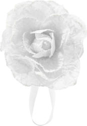 Raffhalter Rose in Weiß