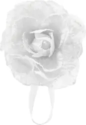 Raffhalter Rose in Weiß