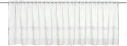 Kurzgardine Pia Weiß, ca. 150/47cm