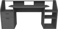 Gaming-Tisch in Anthrazit