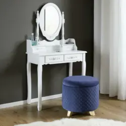 Hocker 'Joris' inkl. Stauraum, blau