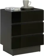 mömax Nachtkästchen in Anthrazit/Schwarz