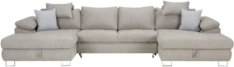 Wohnlandschaft in Hellgrau