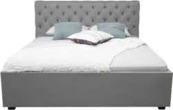 Polsterbett in Grau ca. 140x200cm