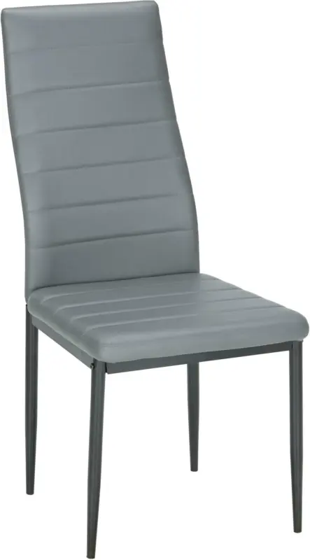 Stuhl in Grau/Schwarz