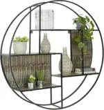 mömax Wandregal aus Mangoholz/Metall