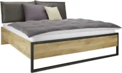 Bett in Eichefarben ca. 180x200cm