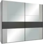 mömax Schwebetürenschrank in Graphitfarben