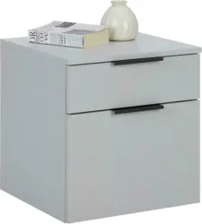 Nachtkästchen in Hellgrau