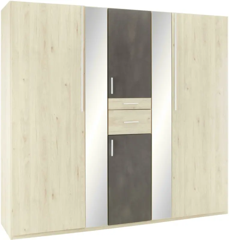 Drehtürenschrank in Eichefarben