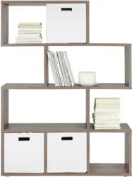 Raumteiler in Eichefarben