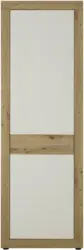Garderobenschrank in Weiß/Eichefarben