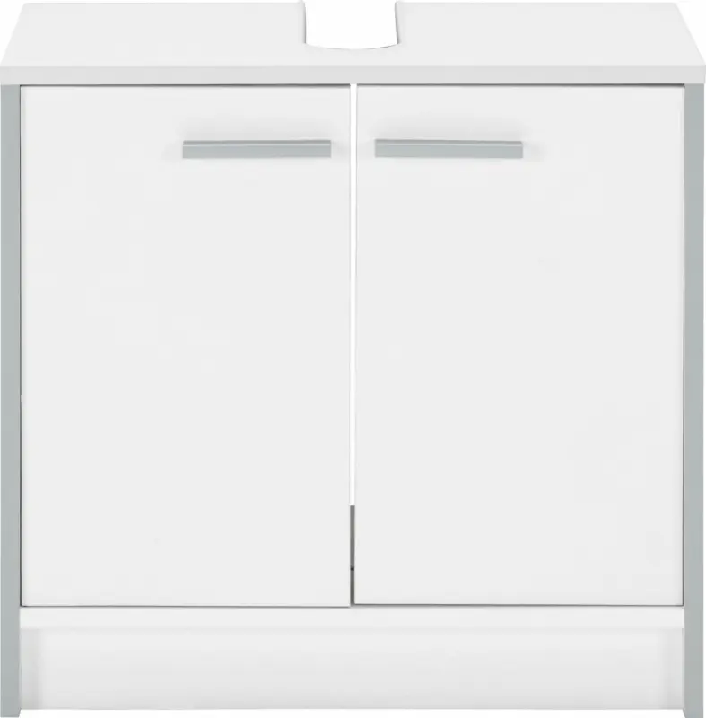 Waschbeckenunterschrank in Perlweiß