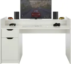 Schreibtisch in Weiß