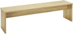 Sitzbank in Eichefarben
