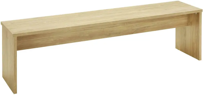 Sitzbank in Eichefarben